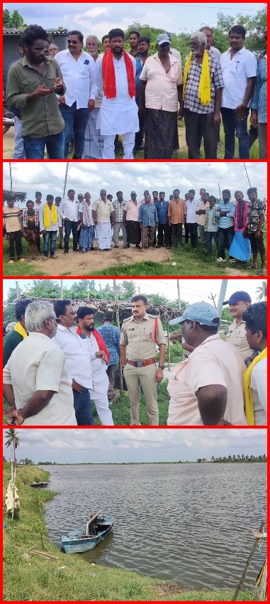 The Desk…Kaikaluru :  కైకలూరులో 100 ఎకరాల సొసైటీ చెరువు రైతుల ఆందోళన… కూటమి నేతల మద్దతు