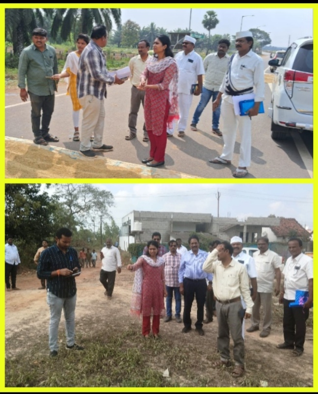 The Desk…Dwarakatirumala : సోలార్ పవర్ ప్లాంట్ ఏర్పాటుకు జేసీ ధాత్రిరెడ్డి క్షేత్రస్థాయి స్థల పరిశీలన