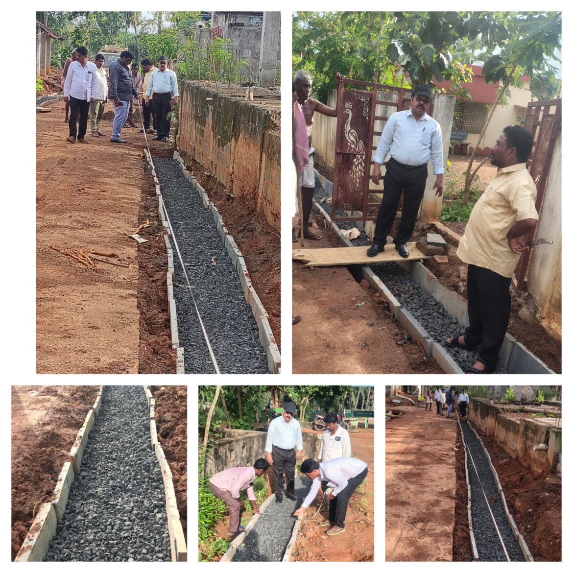 The Desk…Unguturu : MPDO Inspects “Magic Drain” Pilot Project at  Kamsali Kunta