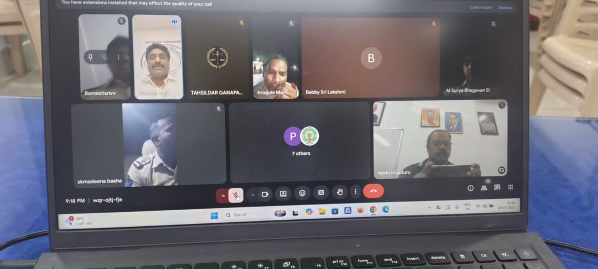 The Desk…Unguturu : మొంథా సైక్లోన్ నేపథ్యంలో మండల స్థాయి అధికారులతో MLA ధర్మరాజు సమీక్ష