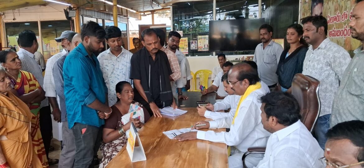 The Desk … Eluru : ప్రజా సమస్యలకు శాశ్వత పరిష్కారమే లక్ష్యం– ఎమ్మెల్యే చంటి